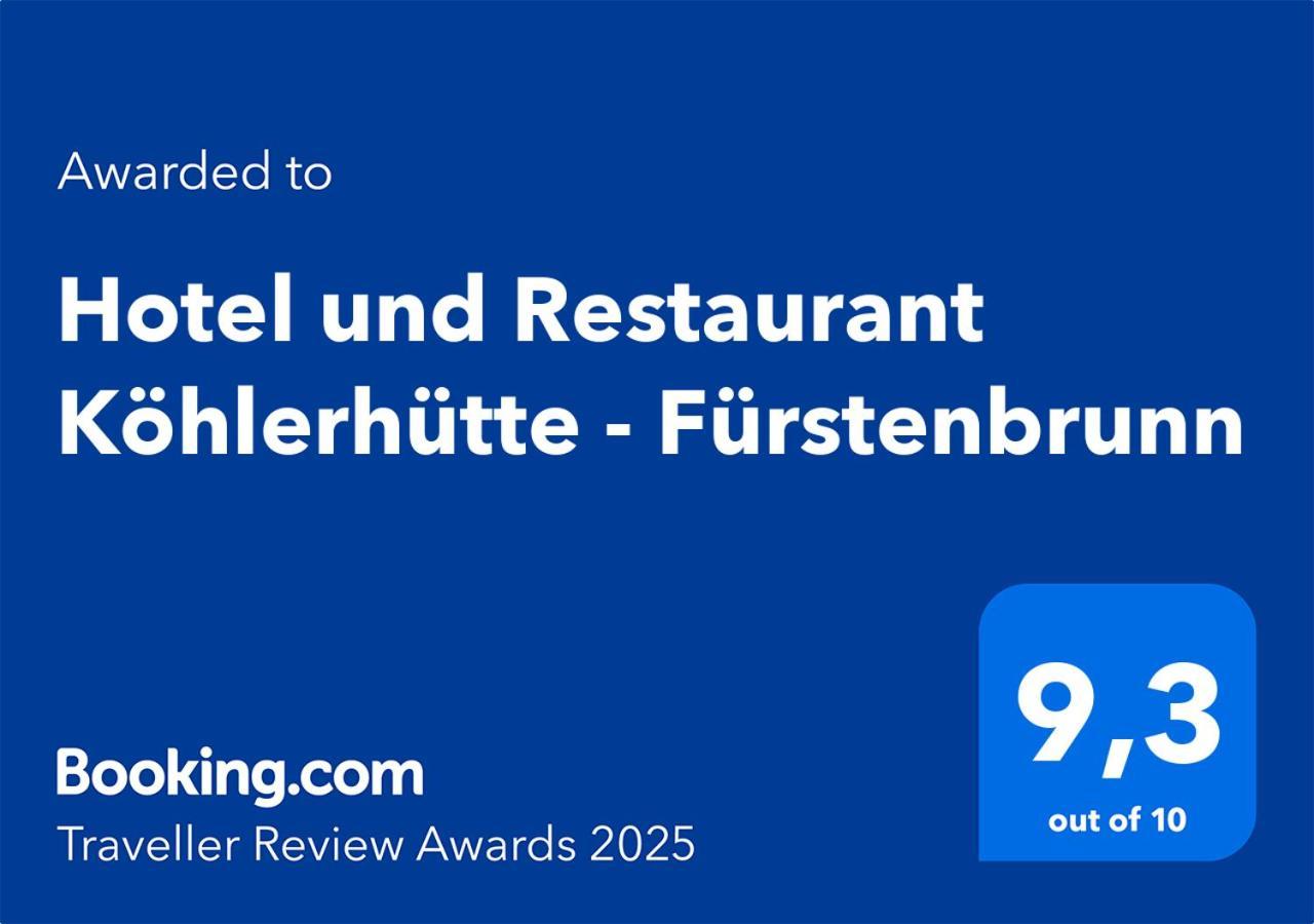 Hotel Und Restaurant Koehlerhuette - Fuerstenbrunn Gruenhain-Beierfeld Exterior photo